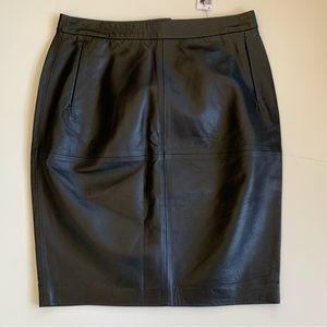 Genuine Leather Pencil Skirt. NWT